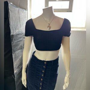 Altar’d State Corduroy Button‑Front Skirt – Size M